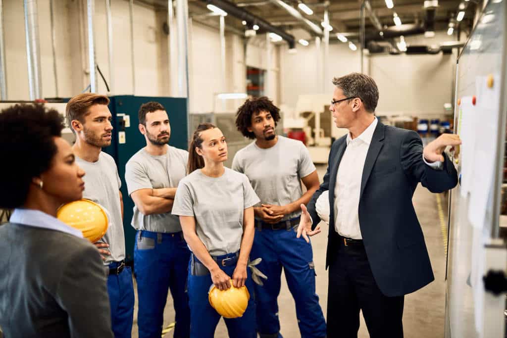 Treinamento de segurança com os colaboradores